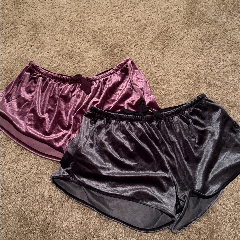 2-Pack Velvet Lounge/Pajama Shorts 🧡